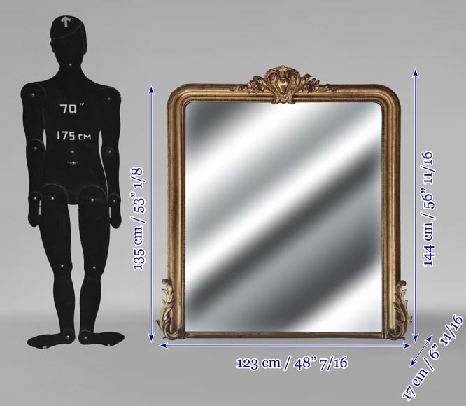  Small gilded Regency style trumeau-7