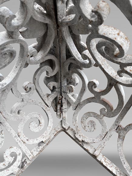 Napoleon III Curved Wrought Iron Balcony Railing-1