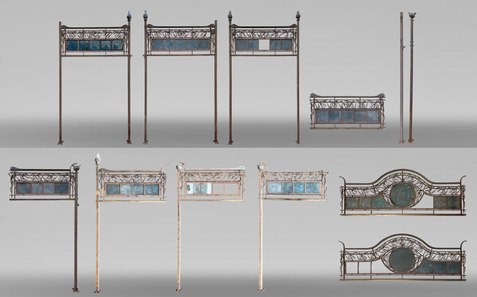 Art Nouveau Shopfront Ironwork Ensemble-0