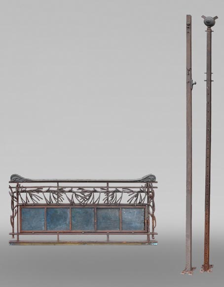 Art Nouveau Shopfront Ironwork Ensemble-4