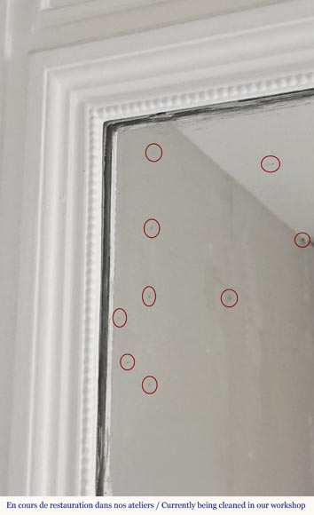  Louis XVI style trumeau decorated with a basket of flowers-3