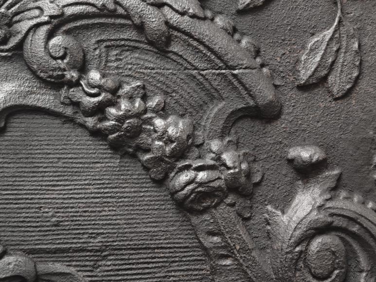 Louis XV period fireback depicting the Eagle of Saint John with the motto “In Principio Erat Verbum” Louis XV period fireback depicting the Eagle of Saint John with the motto “In Principio Erat Verbum”-4