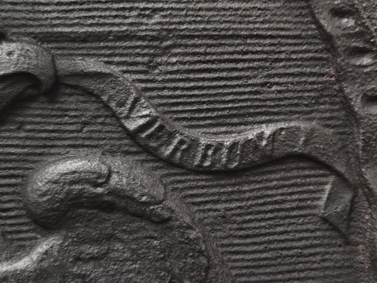 Louis XV period fireback depicting the Eagle of Saint John with the motto “In Principio Erat Verbum” Louis XV period fireback depicting the Eagle of Saint John with the motto “In Principio Erat Verbum”-6