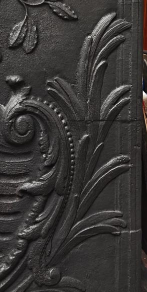 Louis XV period fireback depicting the Eagle of Saint John with the motto “In Principio Erat Verbum” Louis XV period fireback depicting the Eagle of Saint John with the motto “In Principio Erat Verbum”-7