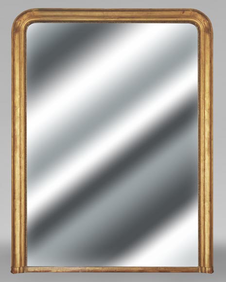 Louis XVI style gilded trumeau decorated with pearls-0