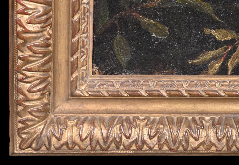 Still life with pomegranates and grapes, Italian school, 17th century-6