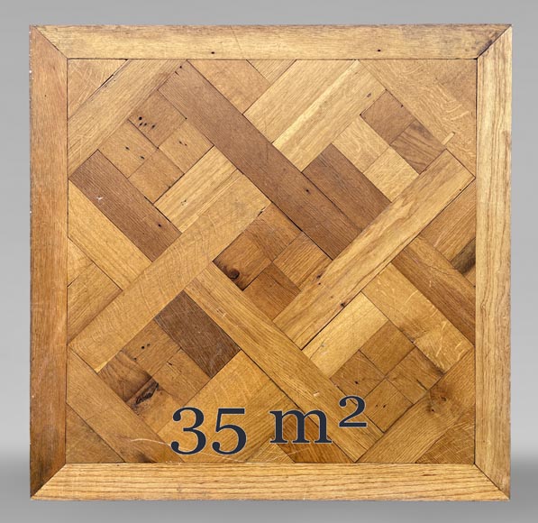 Approximately 35 m² of Versailles-style parquet flooring-0
