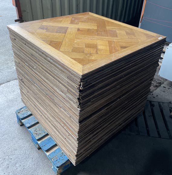 Approximately 35 m² of Versailles-style parquet flooring-1