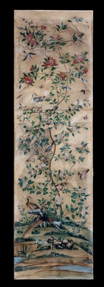 Five wallpaper panels, China, 18th century-10