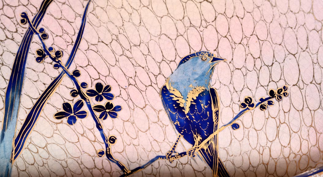 MAISON Alphonse Giroux – Japonisant decorative porcelain dish-2