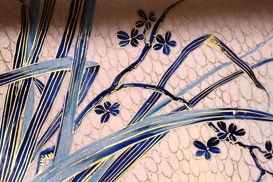 MAISON Alphonse Giroux – Japonisant decorative porcelain dish-4