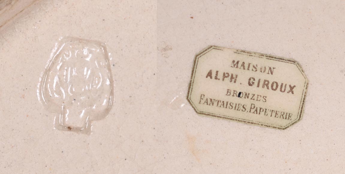 MAISON Alphonse Giroux – Japonisant decorative porcelain dish-7