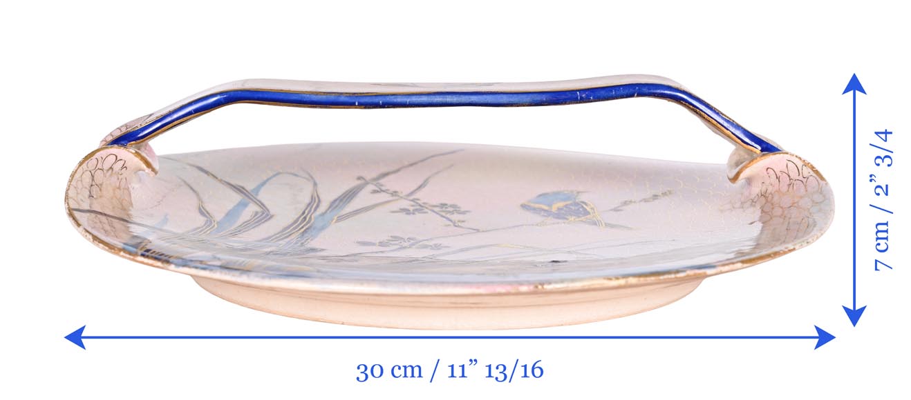 MAISON Alphonse Giroux – Japonisant decorative porcelain dish-8