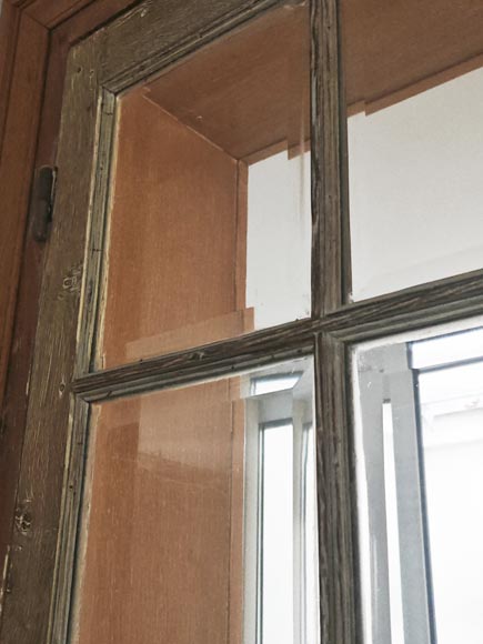 Double door with small beveled panes-2