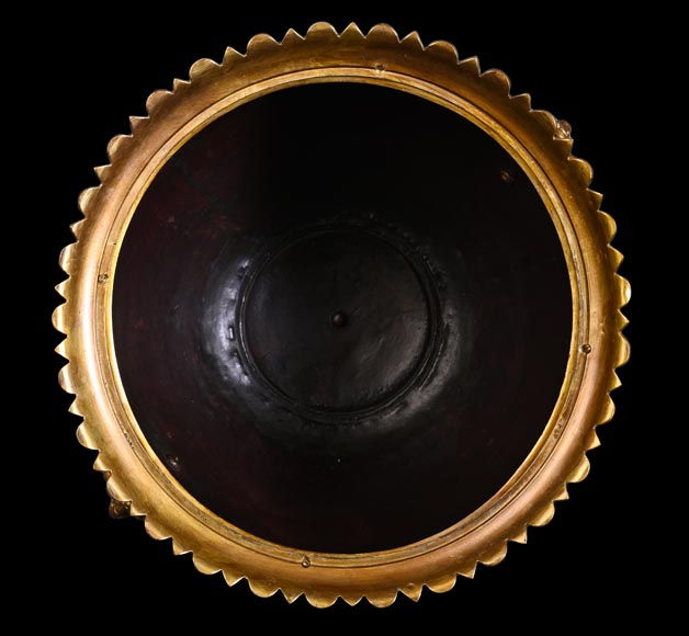 Ferdinand BARBEDIENNE – Japonist cachepot in gilt bronze and cloisonné enamel-17