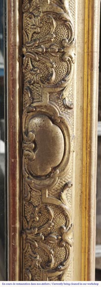  Gilded Regency-style trumeau, richly decorated-4