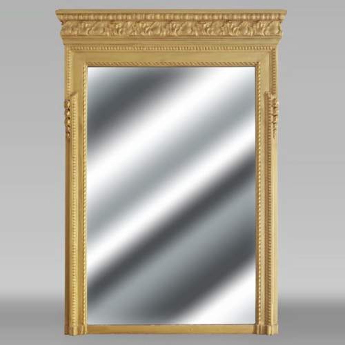 Louis XVI style trumeau enhanced with gold paint