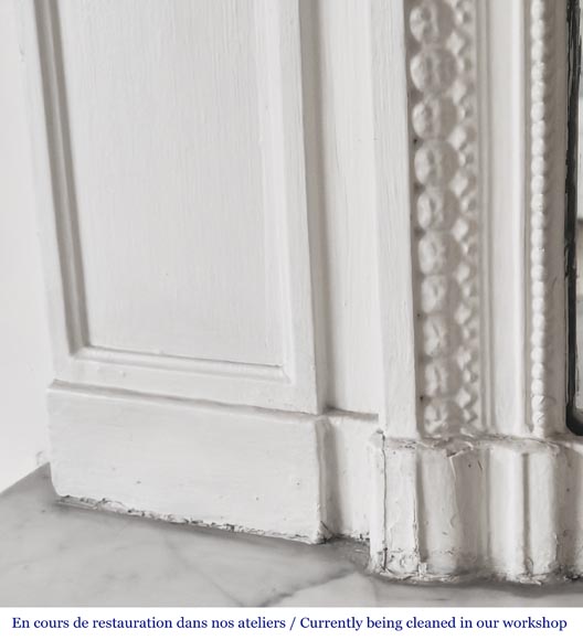 Louis XVI style trumeau decorated with floral garlands-5