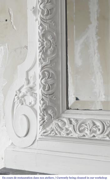 A richly decorated Napoleon III style trumeau, surmounted by a pediment-3