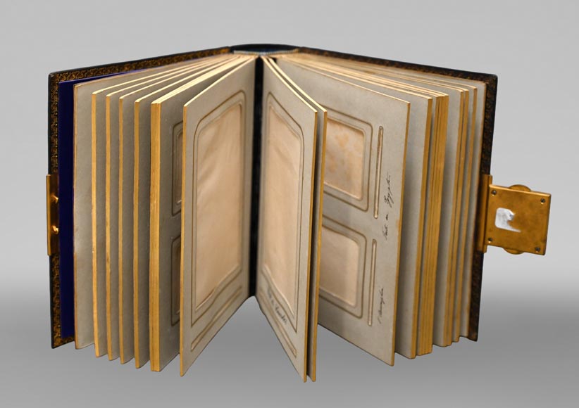 Julien-Nicolas Rivart (1802-1867) – Photo album with porcelain marquetry decoration on leather-4