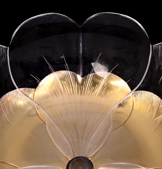 Maison CARDEILHAC, decorative plate in glass and gilt silver Maison CARDEILHAC, decorative plate in glass and gilt silver-4