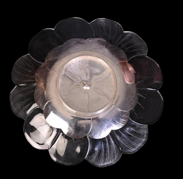 Maison CARDEILHAC, decorative plate in glass and gilt silver Maison CARDEILHAC, decorative plate in glass and gilt silver-5