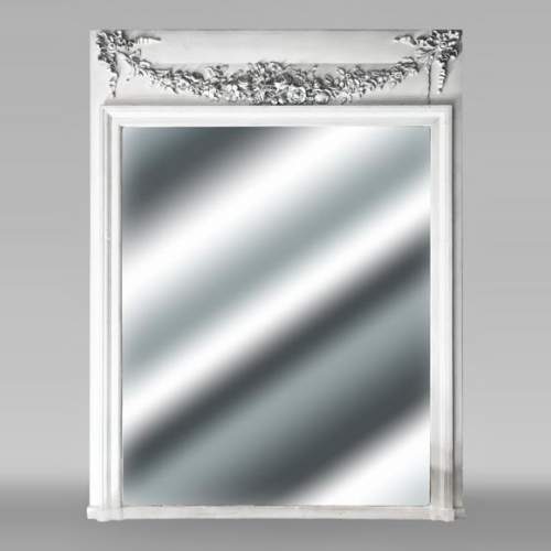 Louis XVI style trumeau with a floral garland