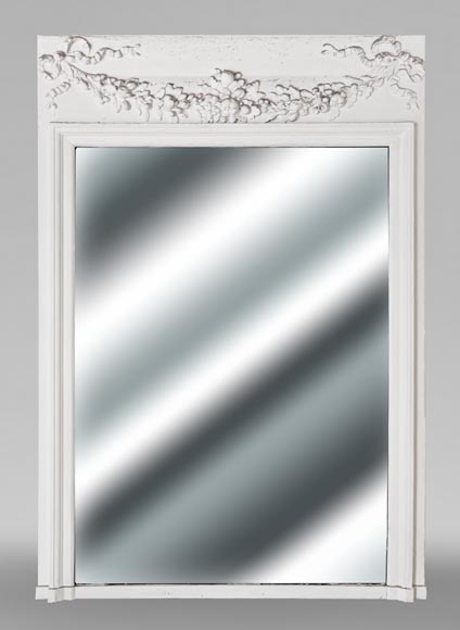 Louis XVI style trumeau decorated with a floral garland Louis XVI style trumeau decorated with a floral garland-0