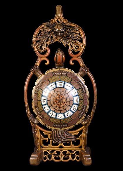 Gustave Isaac Lévy, Jollet & Cie for Escalier de Cristal, Minogame turtle clock-0
