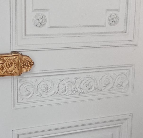 Set of 4 double doors in carved wood-18