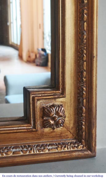 Napoleon III style trumeau with gold paint-4