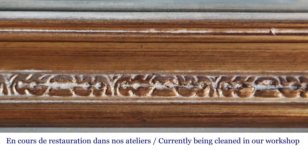 Napoleon III style trumeau with gold paint-5