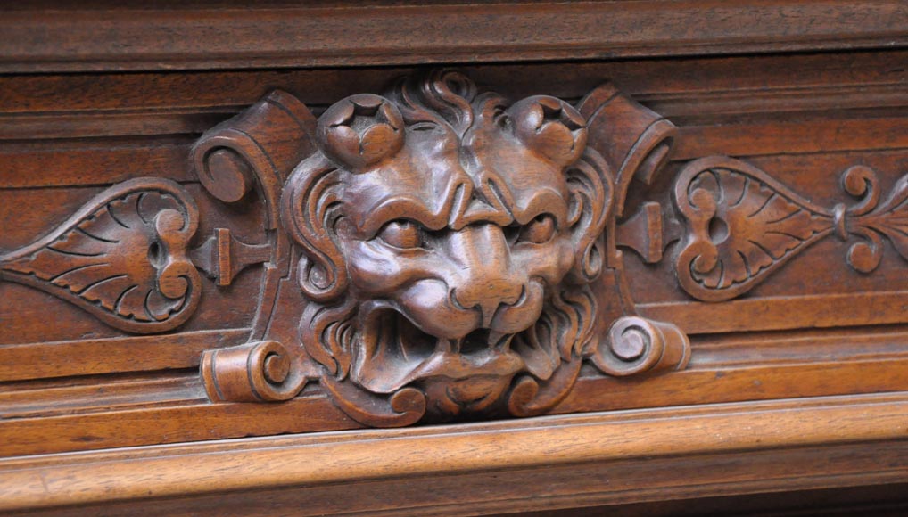Large glazed Napoléon III period cabinet with rustic décor-4