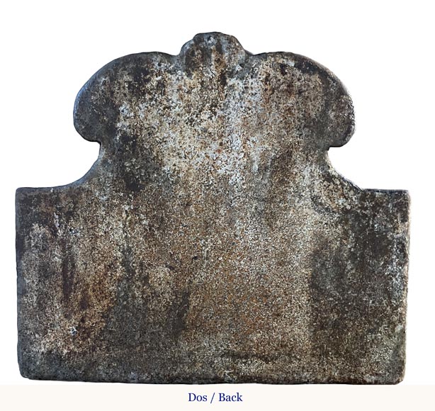 Fireback framed by angels bearing the arms of France-5