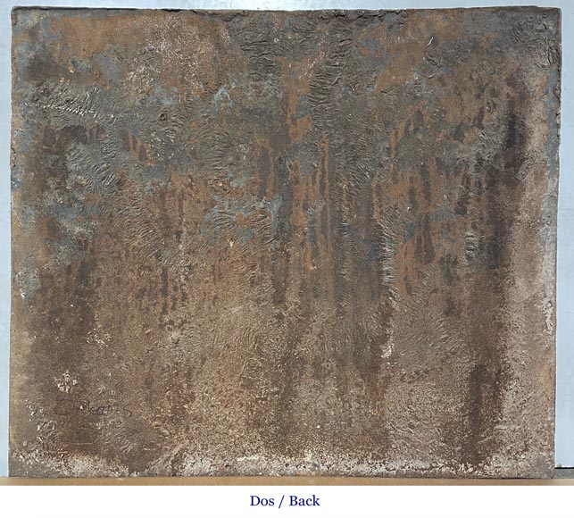 Fireplace plaque with fleur-de-lis and Pillars of Hercules Fireplace plaque with fleur-de-lis and Pillars of Hercules-4