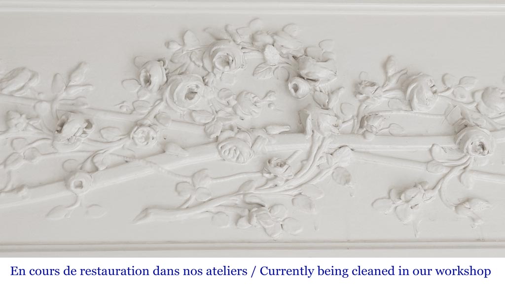 Louis XVI style trumeau with a rose crown Louis XVI style trumeau with a rose crown-2