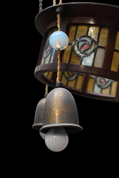 Art Deco hanging light fixture-2