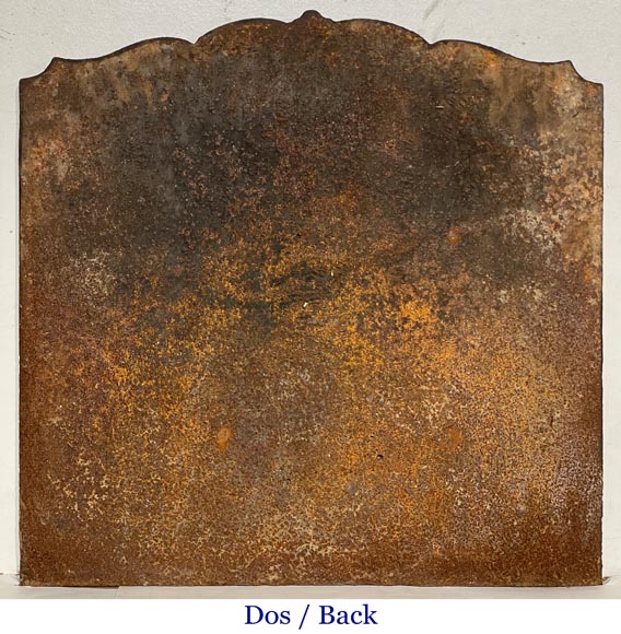 Louis XV style fireplace plaque with a gallant scene Louis XV style fireplace plaque with a gallant scene-7