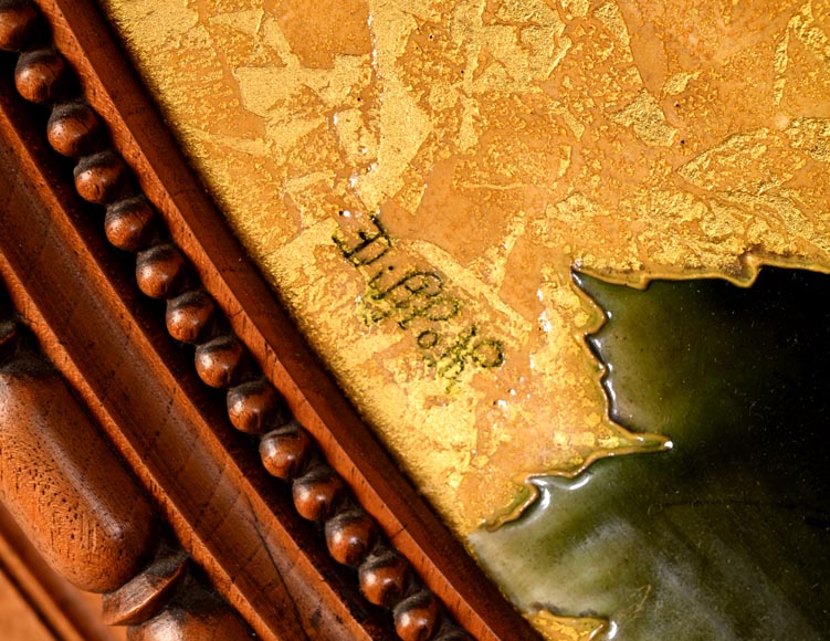 MILET & DIFFLOTH – Ornamental Glazed Ceramic Charger with Wildflower Decor-6