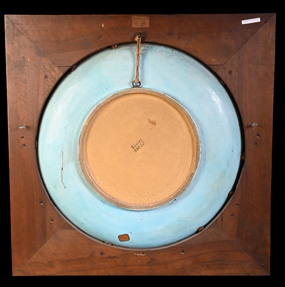 MILET & DIFFLOTH – Ornamental Glazed Ceramic Charger with Wildflower Decor-9