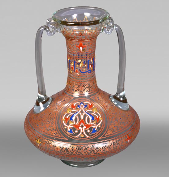 Philippe-Joseph BROCARD (1831-1896), Orientalizing vase Philippe-Joseph BROCARD (1831-1896), Orientalizing vase-0