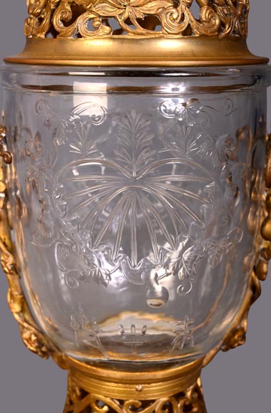 “Gourd” bowl, engraved crystal and gilt bronze “Gourd” bowl, engraved crystal and gilt bronze-7