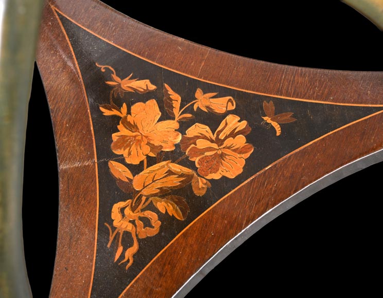 Polylobed work table with insects and butterflies Polylobed work table with insects and butterflies-13