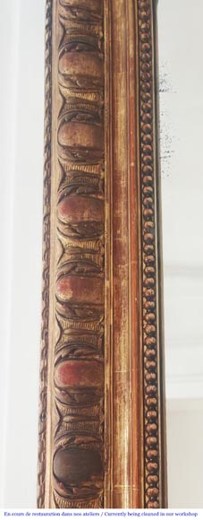 Louis XV style gilt trumeau with floral decoration Louis XV style gilt trumeau with floral decoration-3