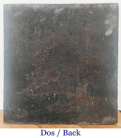 Square fireplace backplate, decorated Square fireplace backplate, decorated-5