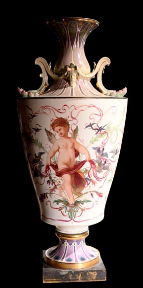 Sèvres Manufactory, Pair of Rhodes vases commissioned by the Household of Emperor Napoleon III-1