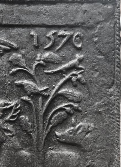 “The Conversion of Saint Hubert” Large modern cast iron fireplace plaque “The Conversion of Saint Hubert” Large modern cast iron fireplace plaque-3