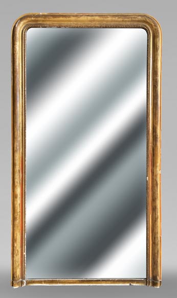 Gilded Louis XVI style trumeau with pearl thread Gilded Louis XVI style trumeau with pearl thread-0