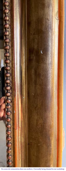 Gilded Louis XVI style trumeau with pearl thread Gilded Louis XVI style trumeau with pearl thread-5