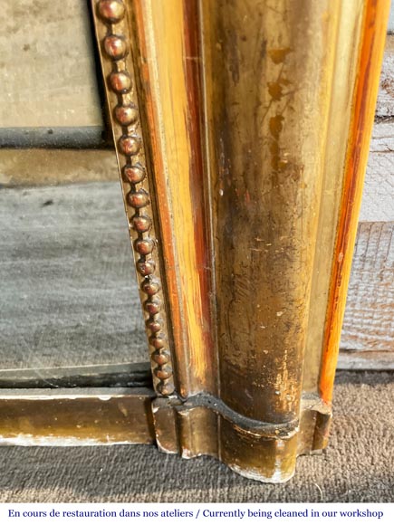 Gilded Louis XVI style trumeau with pearl thread Gilded Louis XVI style trumeau with pearl thread-6